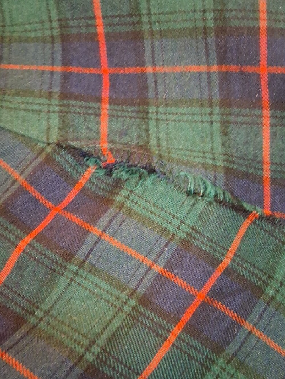 Scottish Tartan Women's Plaid Tiered Maxi Skirt with Tassel Detail Size L - Picture 5 of 7